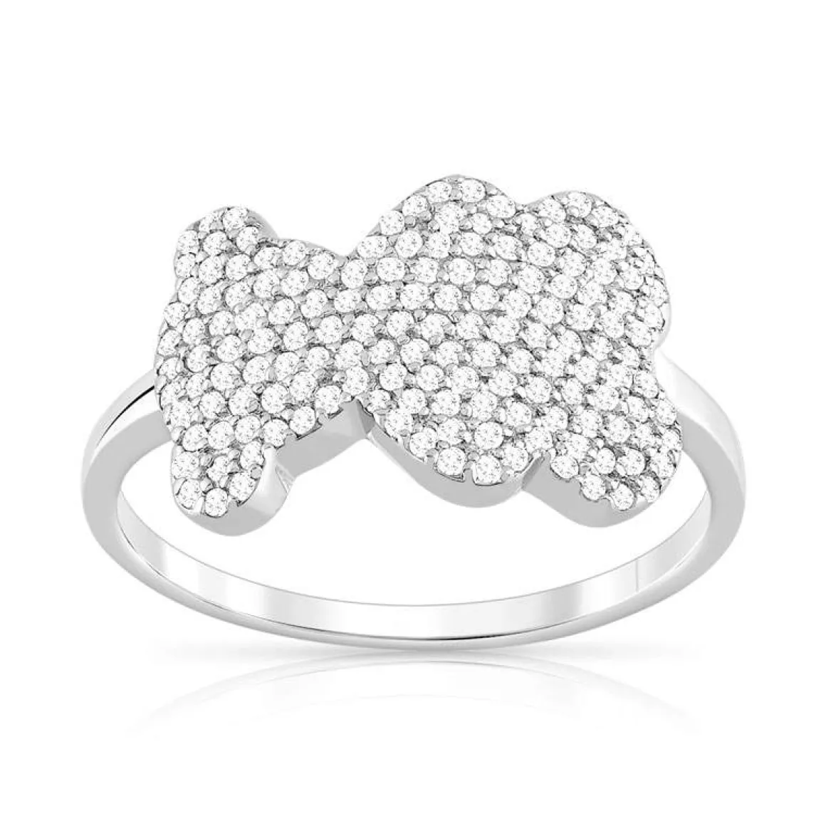 Bague argent zirconia ours