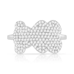 Bague argent zirconia ours