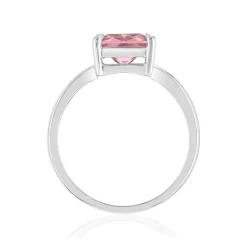 Bague argent 925 zirconia rose