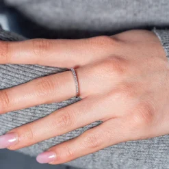Bague argent 925 zirconias