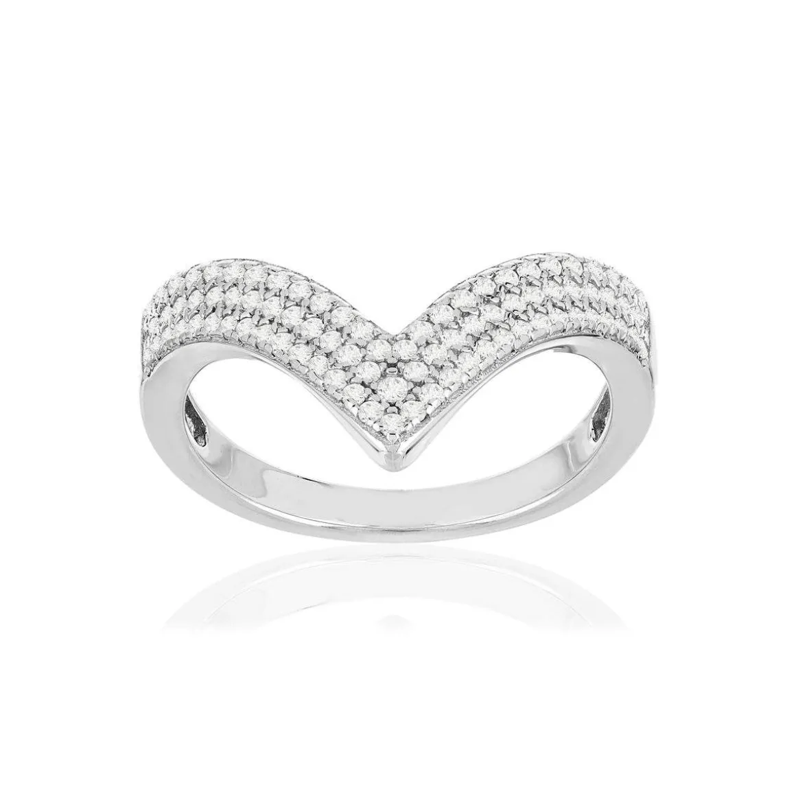 Bague argent 925 zirconias