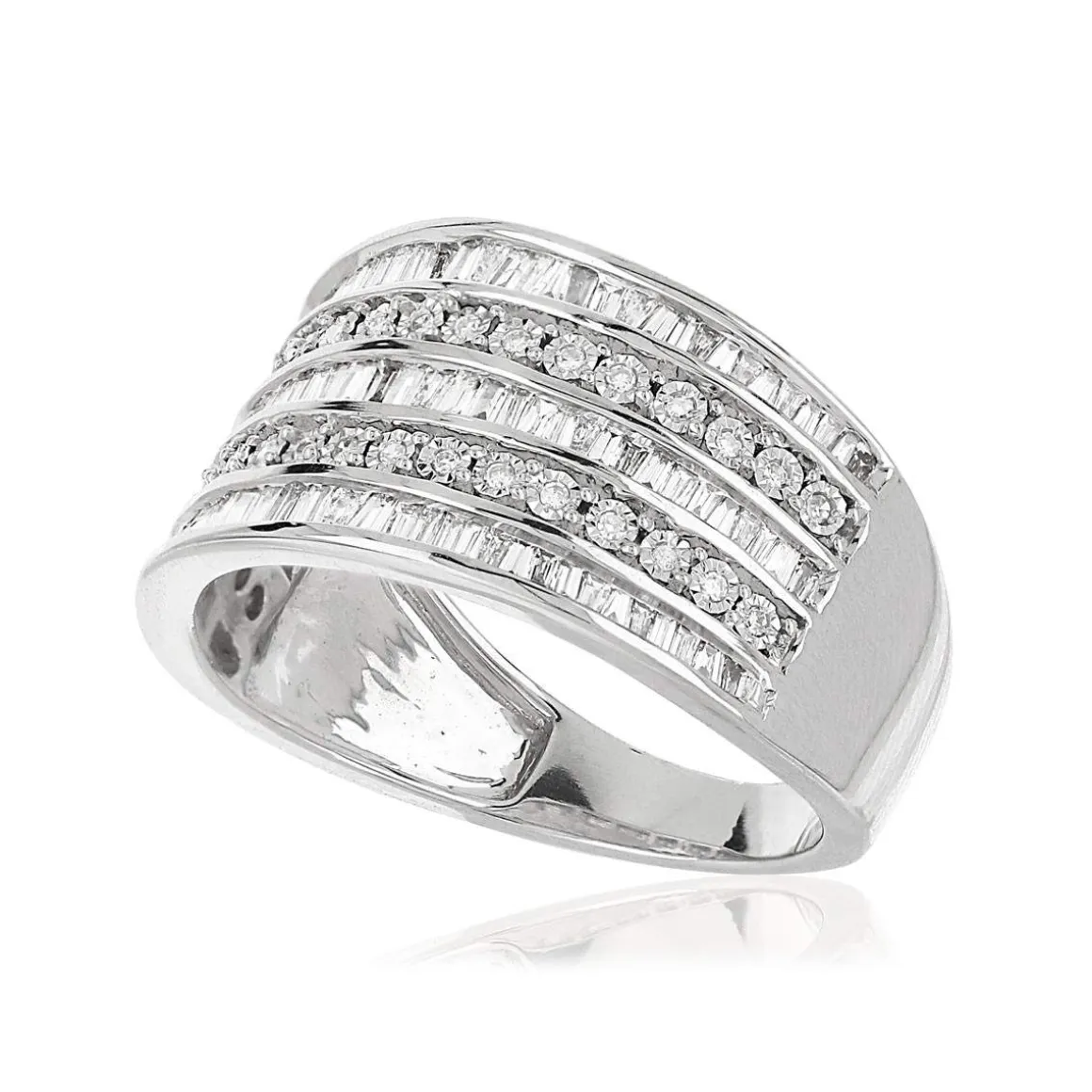 Bague argent 925 zirconias