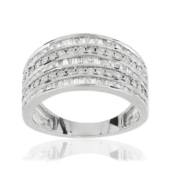 Bague argent 925 zirconias
