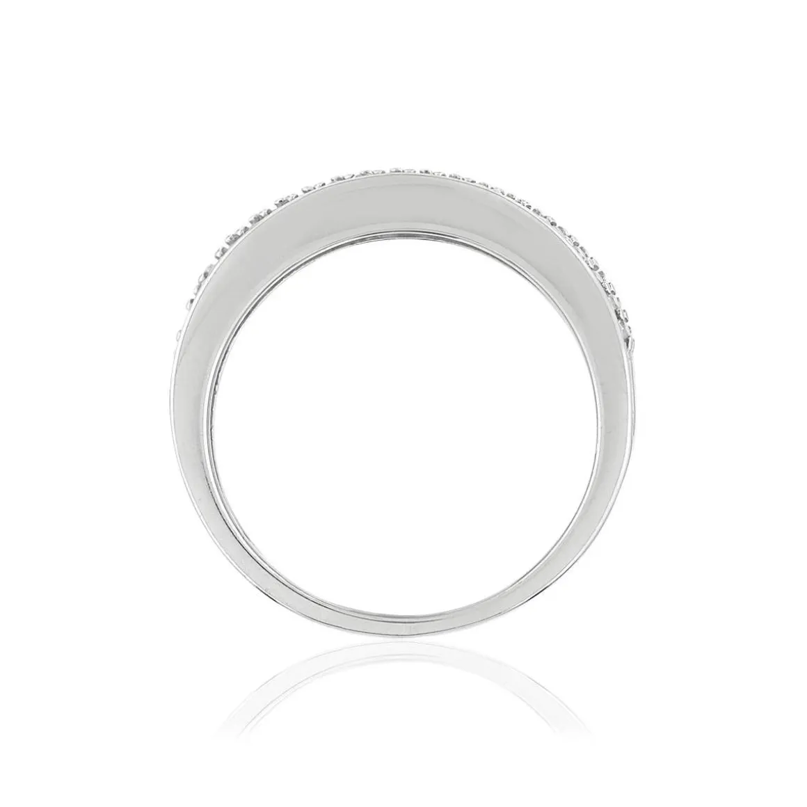 Bague argent 925, zirconias.