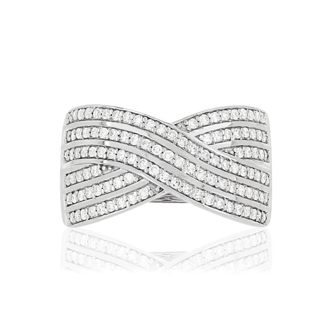 Bague argent 925 zirconias
