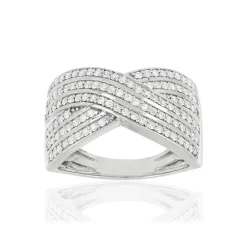 Bague argent 925 zirconias