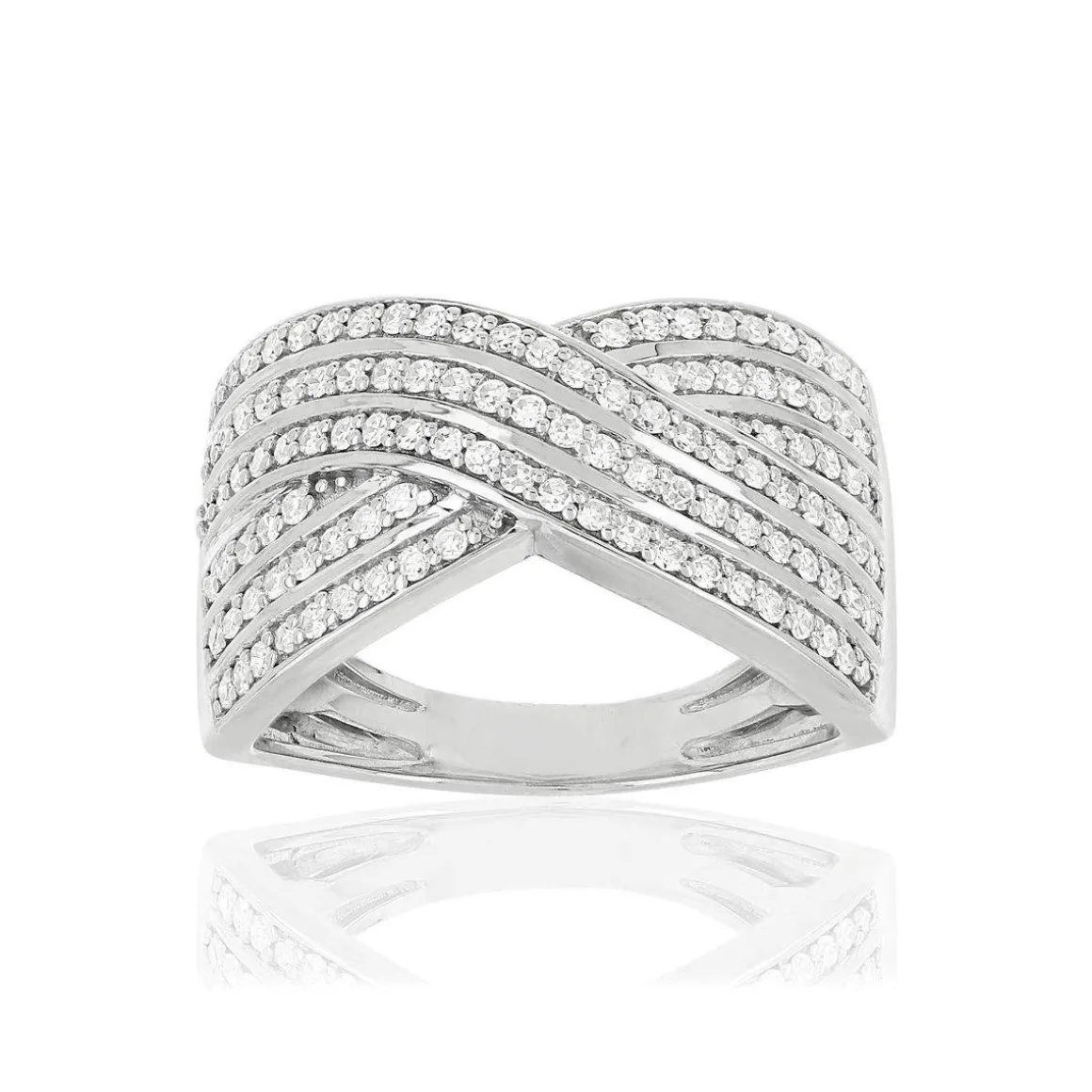 Bague argent 925 zirconias