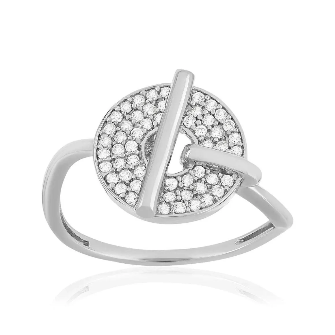 Bague argent 925 zirconias