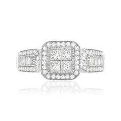 Bague argent 925 zirconias