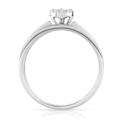 Bague argent 925 zirconias