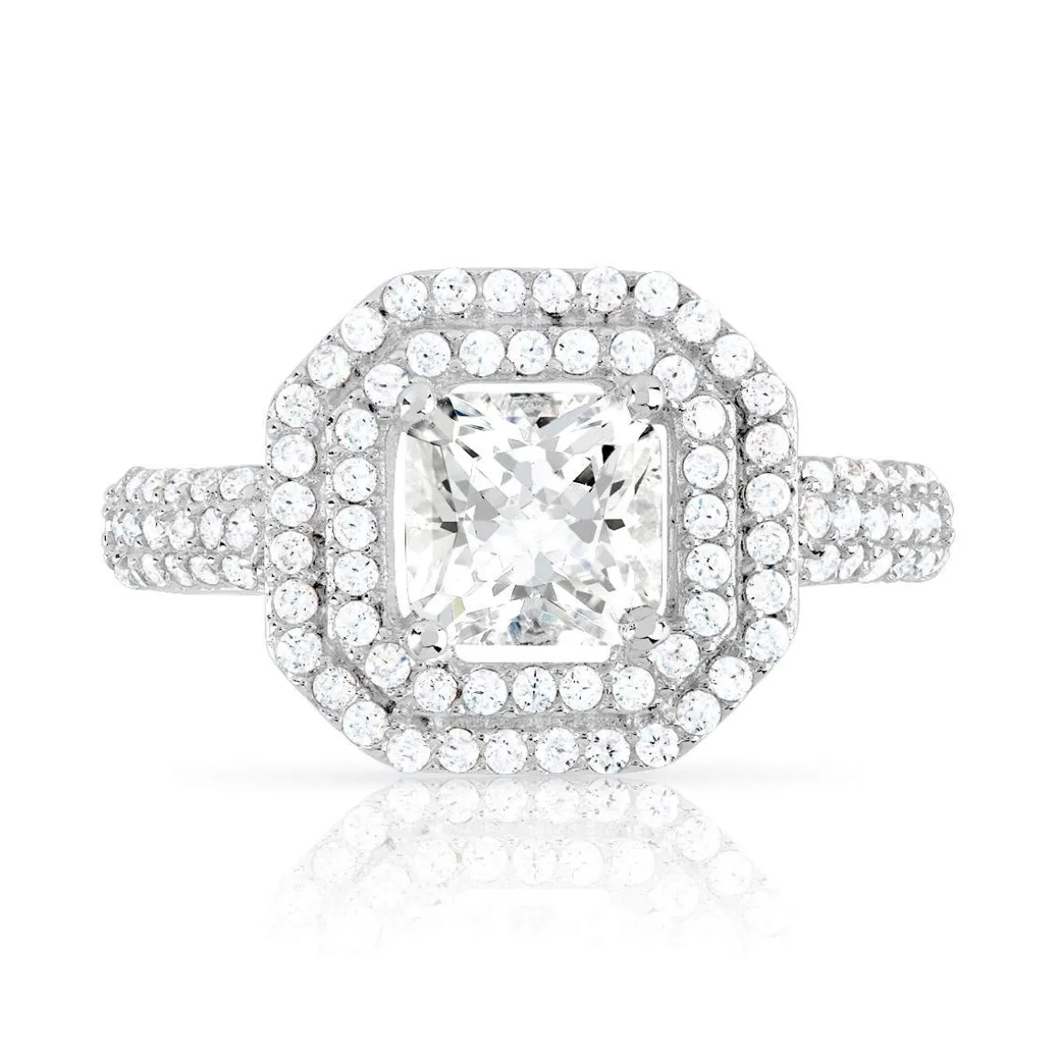 Bague argent 925 zirconias