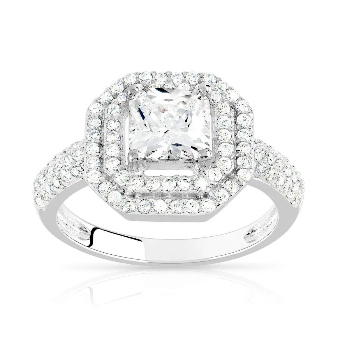Bague argent 925 zirconias