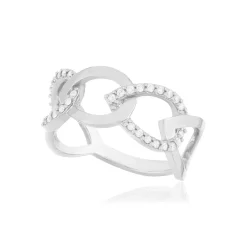 Bague argent 925 zirconias