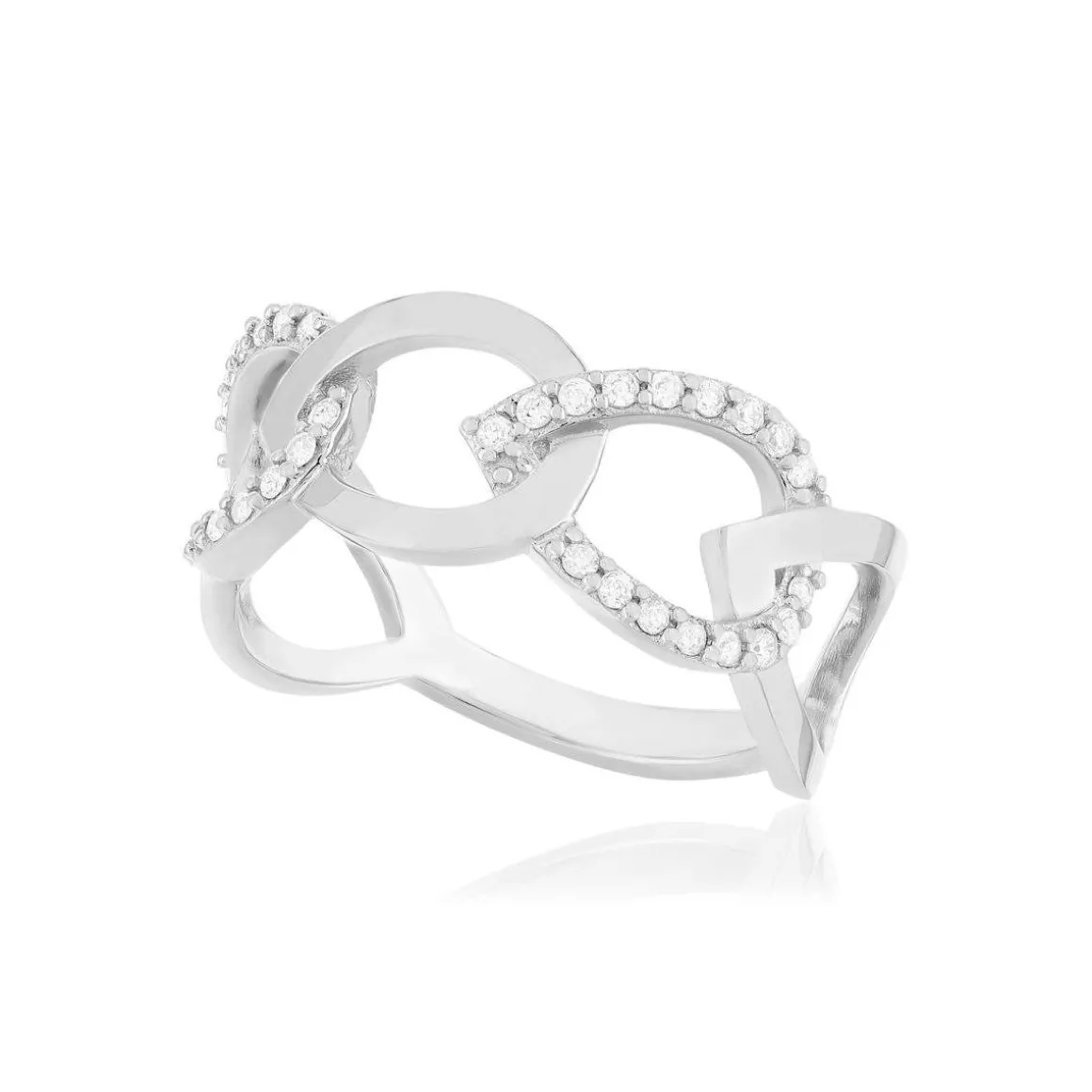 Bague argent 925 zirconias