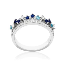 Bague argent 925 zirconias