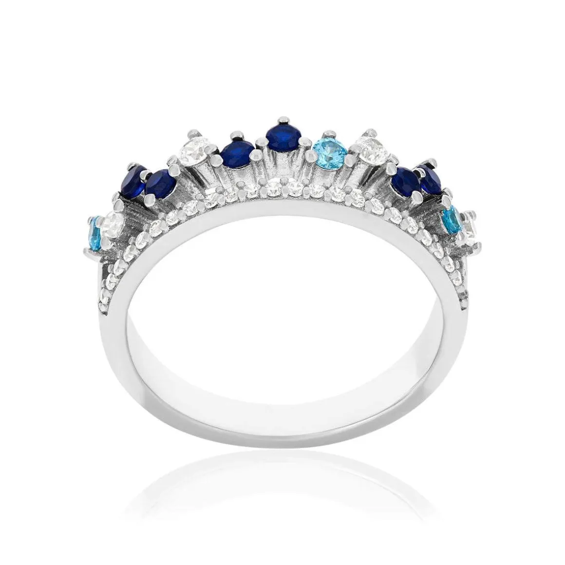 Bague argent 925 zirconias