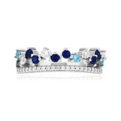 Bague argent 925 zirconias