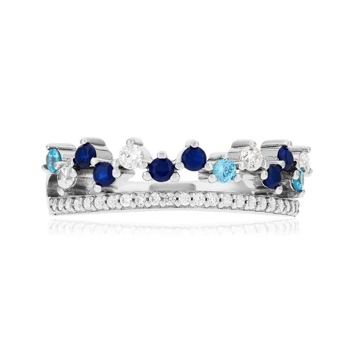 Bague argent 925 zirconias