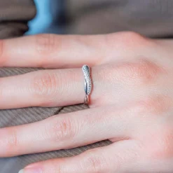 Bague argent 925 zirconias