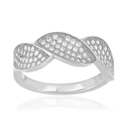 Bague argent 925 zirconias