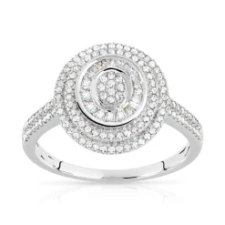 Bague argent 925 zirconias