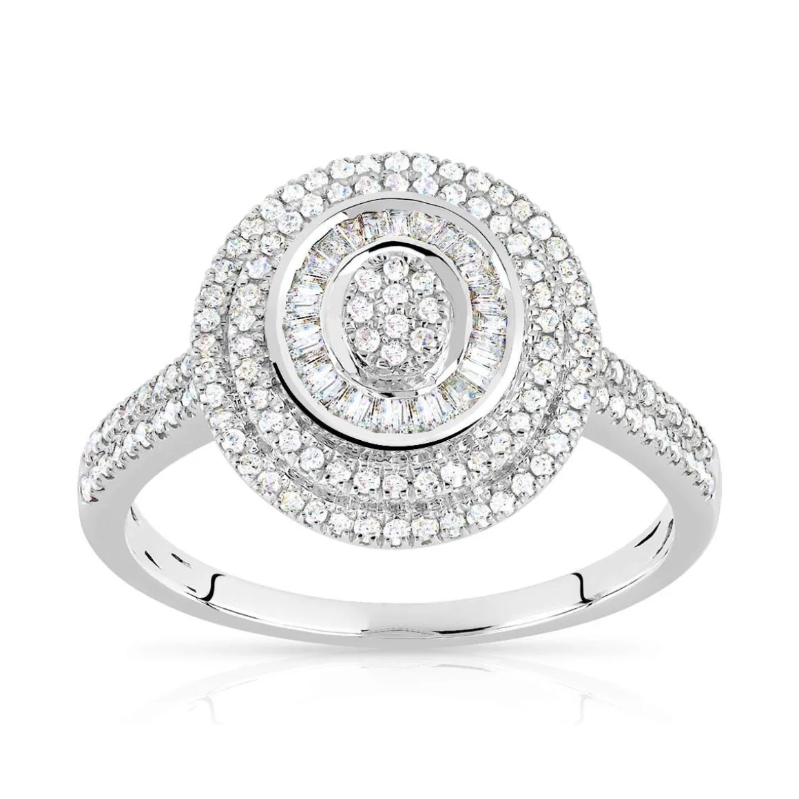 Bague argent 925 zirconias