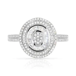 Bague argent 925 zirconias