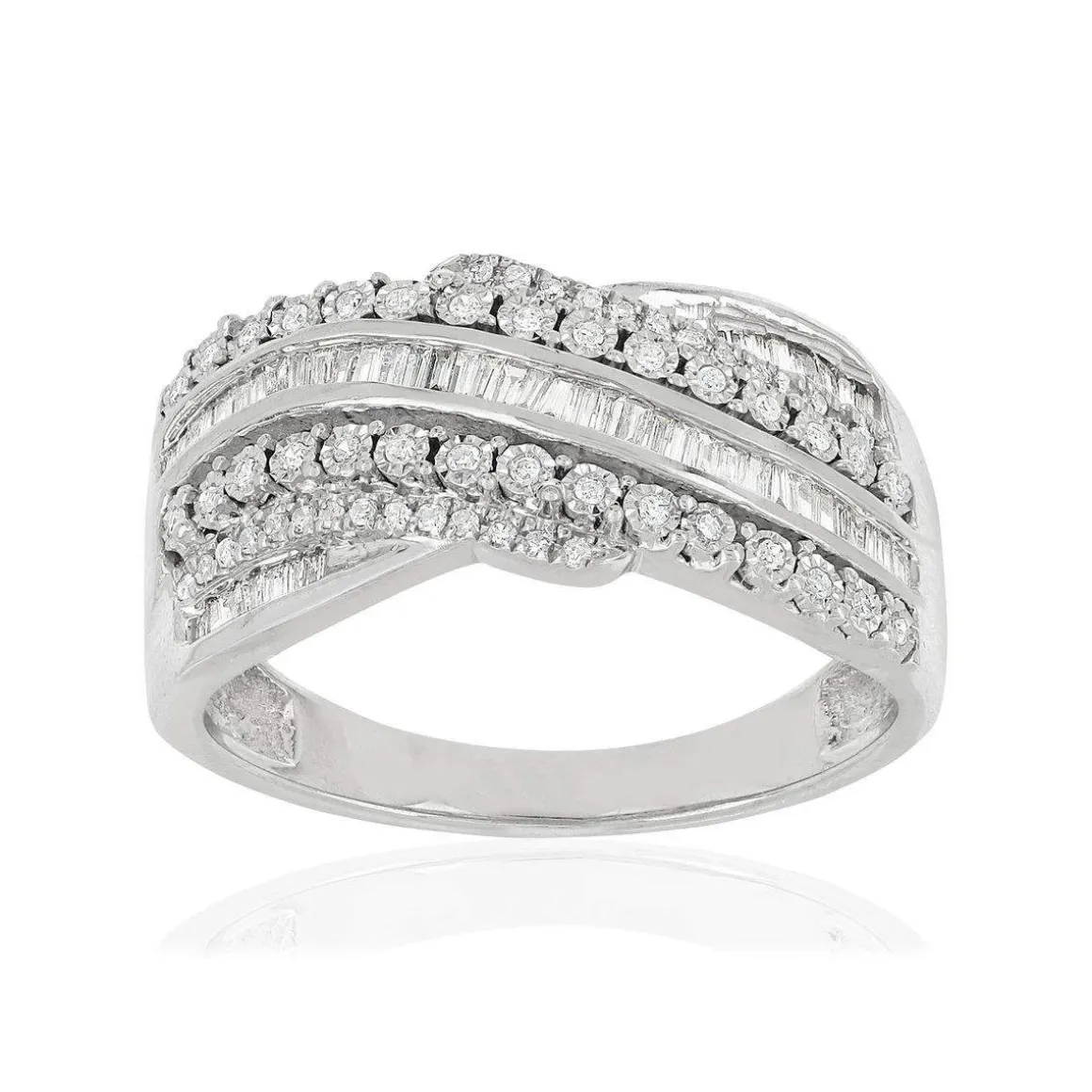 Bague argent 925 zirconias