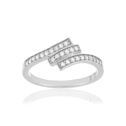 Bague argent 925 zirconias