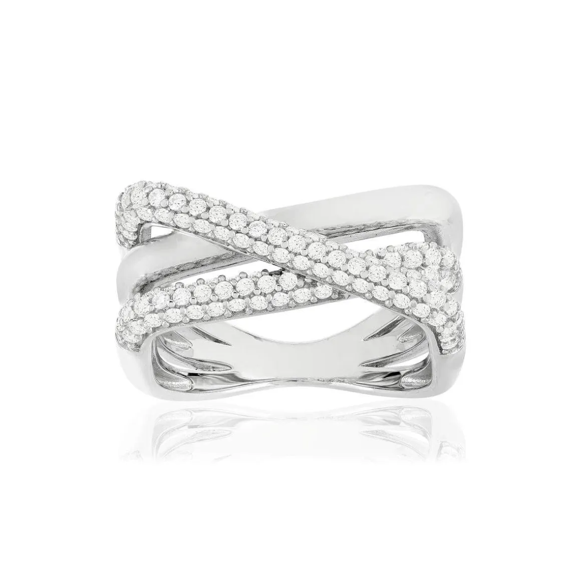 Bague argent 925 zirconias