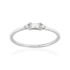 Bague argent 925 zirconias
