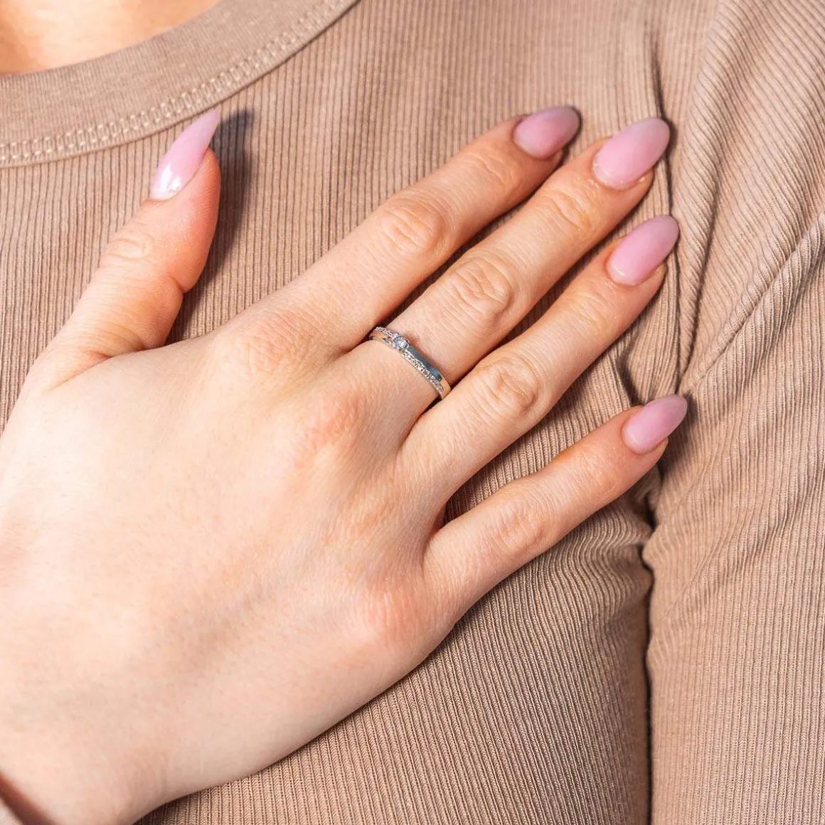 Bague argent 925 zirconias