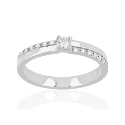 Bague argent 925 zirconias