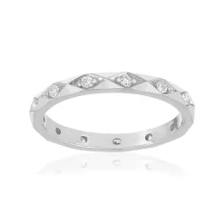 Bague argent 925 zirconias
