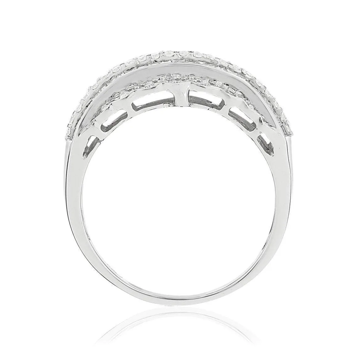 Bague argent 925 zirconias