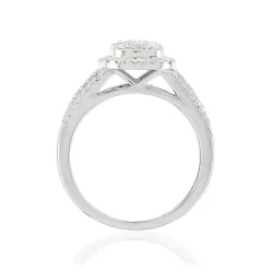 Bague argent 925 zirconias