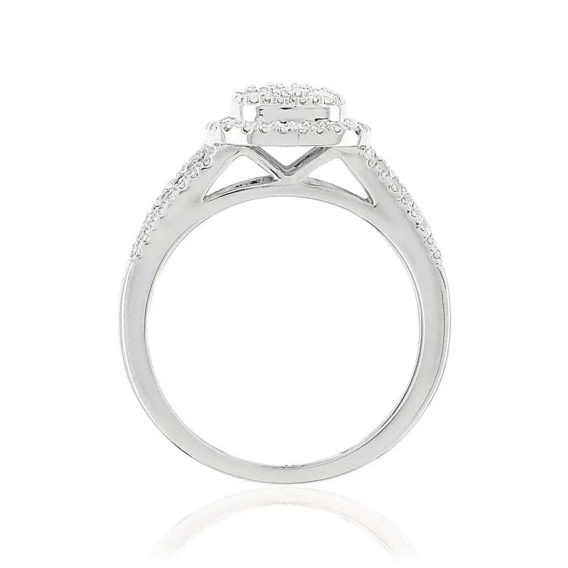 Bague argent 925 zirconias