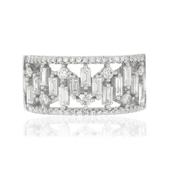 Bague argent 925 zirconias