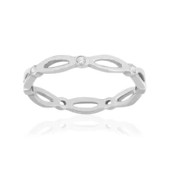 Bague argent 925 zirconias