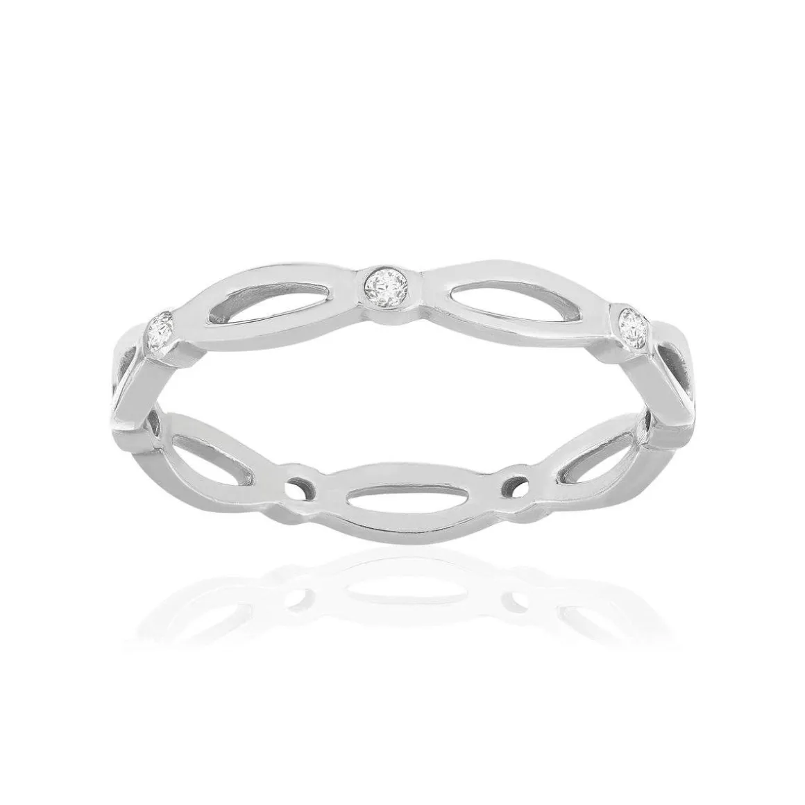 Bague argent 925 zirconias