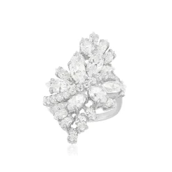 Bague argent 925 zirconias
