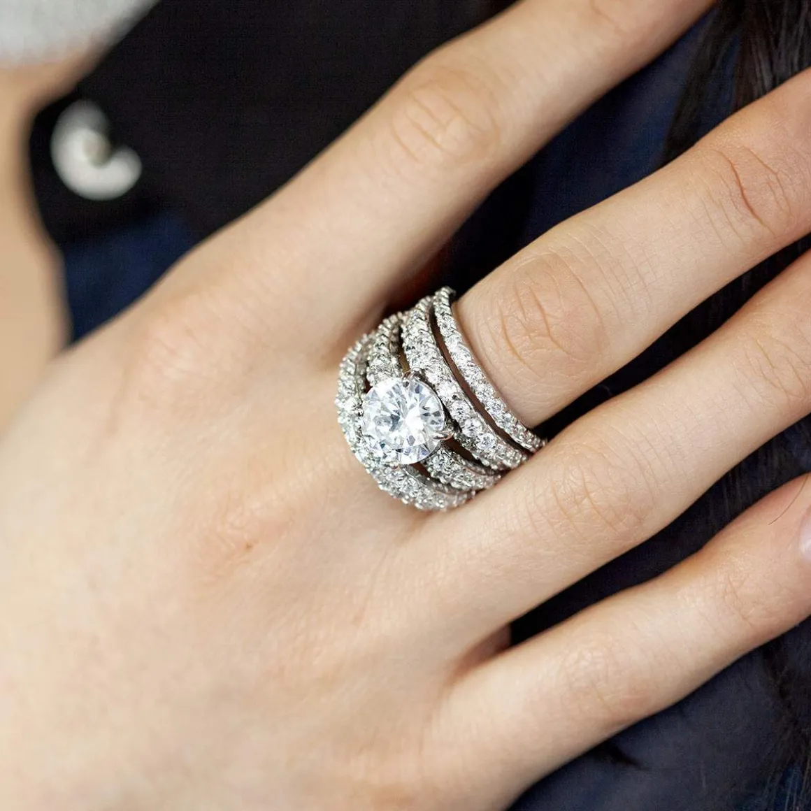 Bague argent 925 zirconias