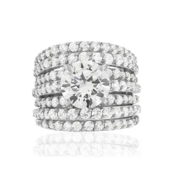 Bague argent 925 zirconias