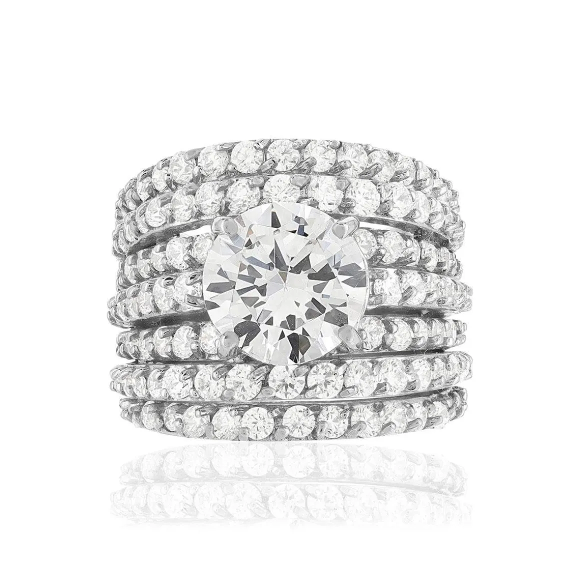 Bague argent 925 zirconias
