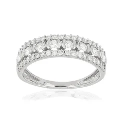 Bague argent 925 zirconias