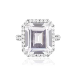 Bague argent 925 zirconias