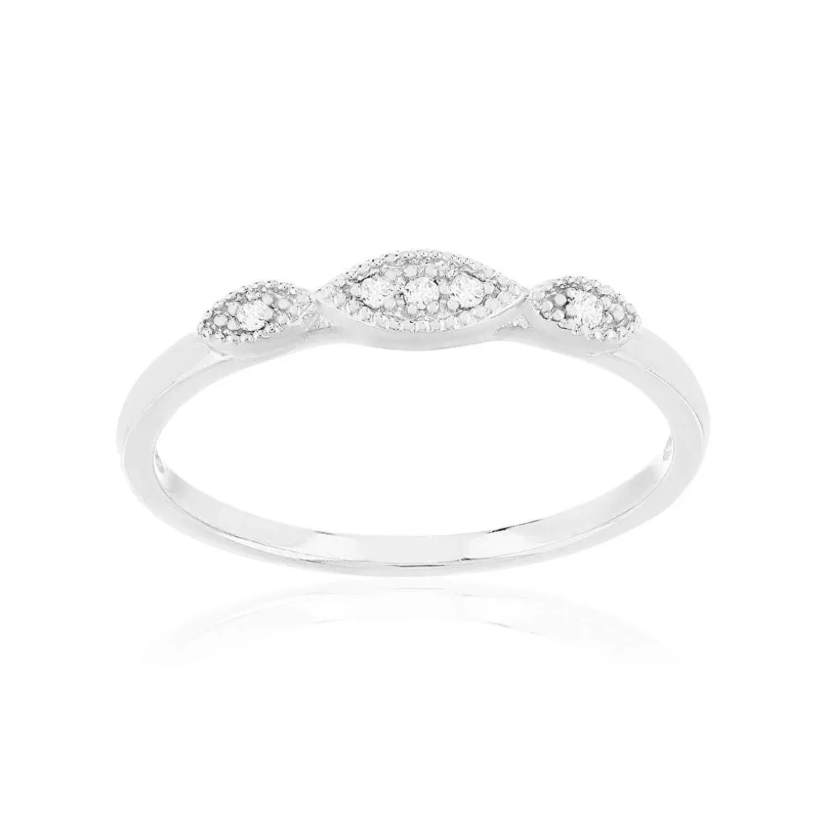 Bague argent 925 zirconias