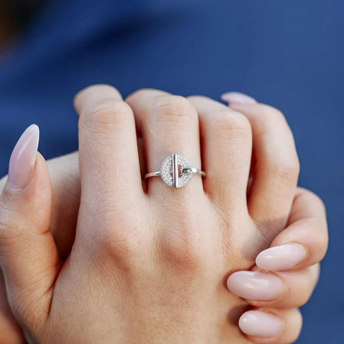 Bague argent 925 zirconias