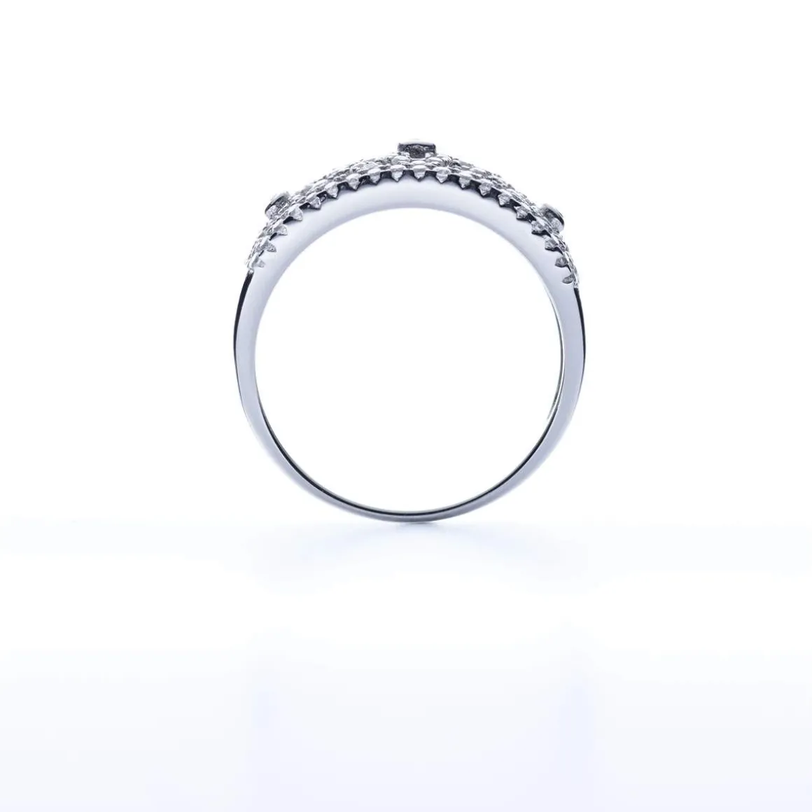 Bague argent 925 zirconias