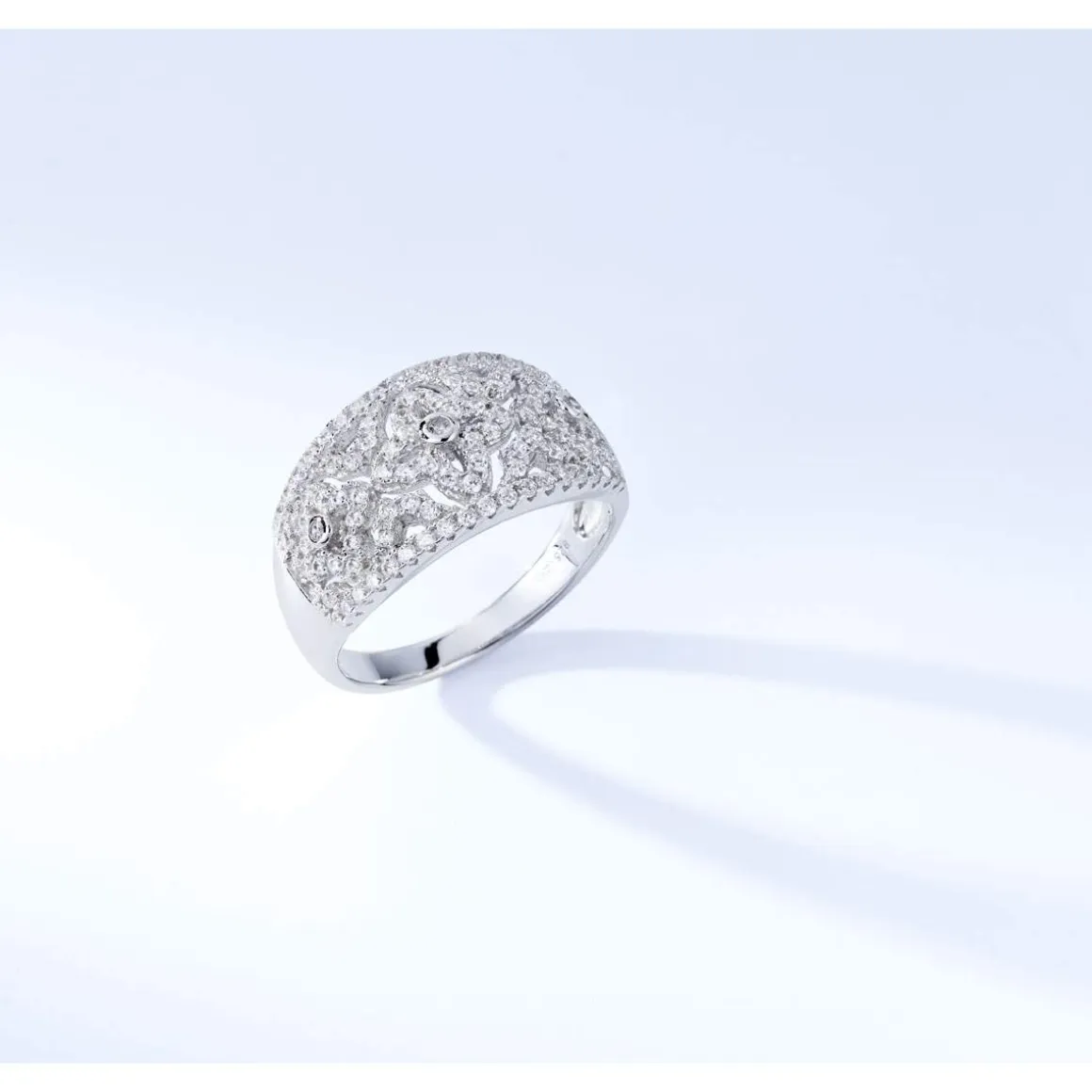 Bague argent 925 zirconias